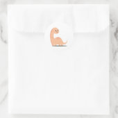 Baby Dino Ronde Sticker (Tas)