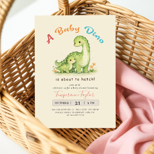 Baby Dino staat op het punt uit te komen Dinosaur Kaart
