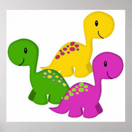 Baby Dino Triplets Poster