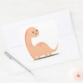 Baby Dino Vierkante Sticker (Envelop)