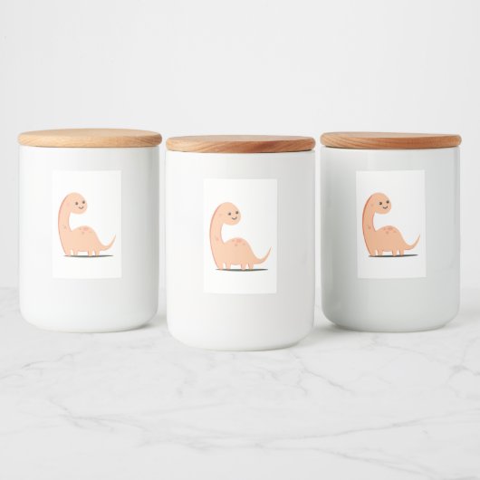 Baby Dino Voedselcontainer Etiket (Flessen)