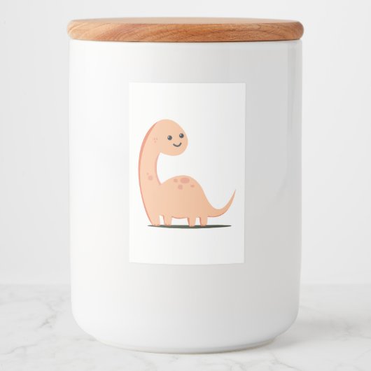 Baby Dino Voedselcontainer Etiket (Voorkant)