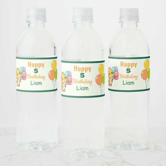 Baby Dino Water Bottle Labels Waterfles Etiket (Flessen)