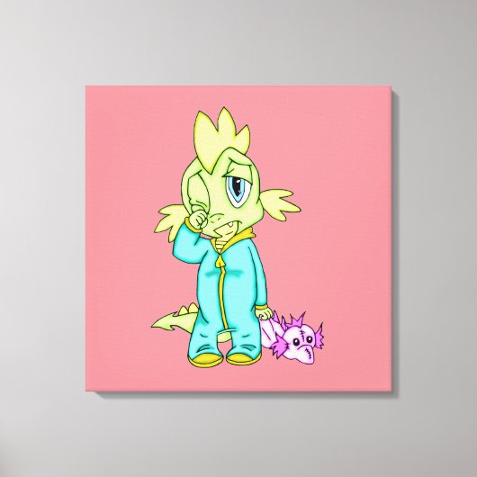 Baby Dinosaur 24 x 24 Canvas Afdruk (Voorkant)