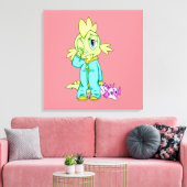 Baby Dinosaur 24 x 24 Canvas Afdruk (Insitu (Woonkamer))