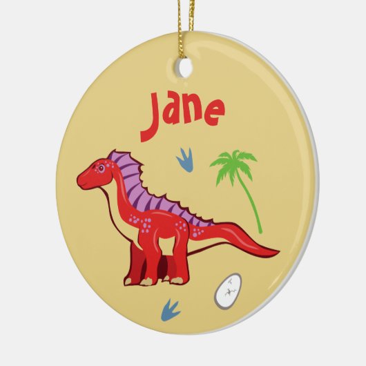 Baby Dinosaur Amargasaurus Keramisch Ornament (Links)