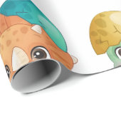 Baby dinosaur baby shower cadeaupapier (Rol Hoek)