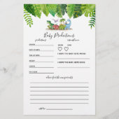 Baby Dinosaur Baby shower Game (Voorkant)