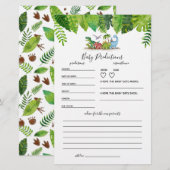 Baby Dinosaur Baby shower Game (Voorkant / Achterkant)