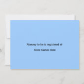 Baby Dinosaur Baby shower Uitnodiging (Achterkant)