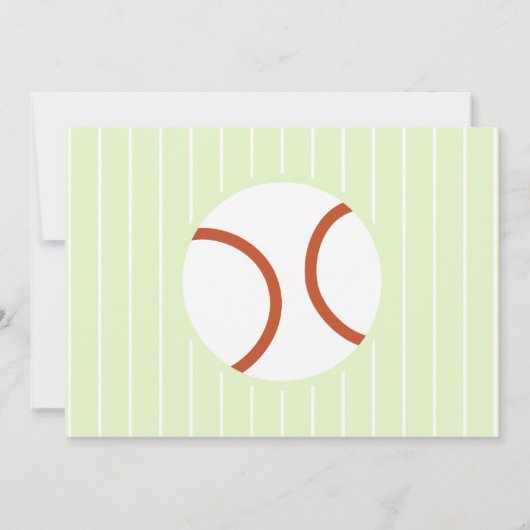 Baby Dinosaur Baseball 1-jarig feest Kaart (Achterkant)