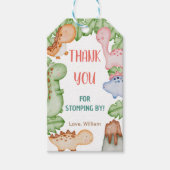 Baby Dinosaur Birthday Gift Labels Cadeaulabel (Voorkant)