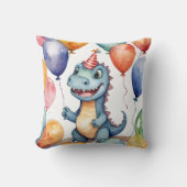 Baby Dinosaur Birthday Kussen (Voorkant)