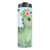 Baby Dinosaur Bloemen Hoofdband Bliss Thermosbeker (Voorkant)