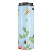 Baby Dinosaur Bloemen Hoofdband Bliss Thermosbeker (Achterkant)