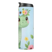 Baby Dinosaur Bloemen Hoofdband Bliss Thermosbeker (Geroteerd rechts)