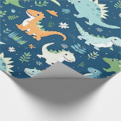 Baby Dinosaur Cadeaupapier (Hoek)