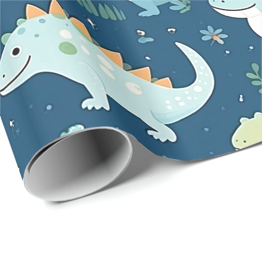 Baby Dinosaur Cadeaupapier (Rol Hoek)