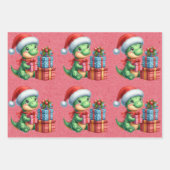 Baby Dinosaur Christmas Kinder Inpakpapier Vel (Voorkant 2)