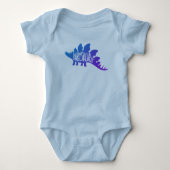 Baby Dinosaur Cute Design in Blue Romper (Voorkant)