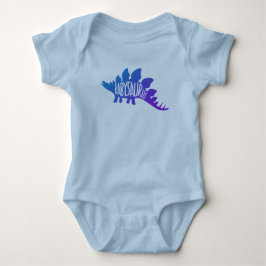 Baby Dinosaur Cute Design in Blue Romper