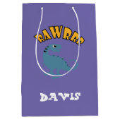 Baby Dinosaur Design - Gift Bag - Middelgroot Medium Cadeauzakje (Voorkant)