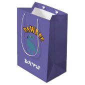 Baby Dinosaur Design - Gift Bag - Middelgroot Medium Cadeauzakje (Achterkant Gekanteld)