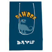 Baby Dinosaur Design - Gift Bag - Middelgroot Medium Cadeauzakje (Achterkant)