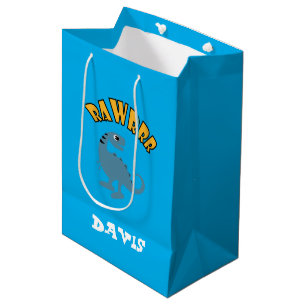 Baby Dinosaur Design - Gift Bag - Middelgroot Medium Cadeauzakje