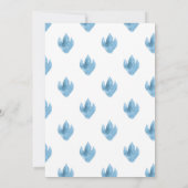 Baby Dinosaur Ei Groen en Blauw Baby shower Kaart (Achterkant)