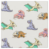 Baby Dinosaur Fabric Stof (Close Up)