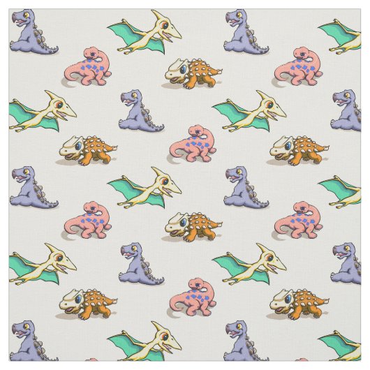 Baby Dinosaur Fabric Stof (Swatch)