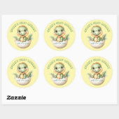 Baby Dinosaur "First Library" Sticker voor douchen (Vel)