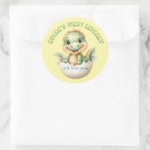Baby Dinosaur "First Library" Sticker voor douchen (Tas)