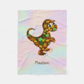 Baby Dinosaur Fleece Deken (Voorkant)