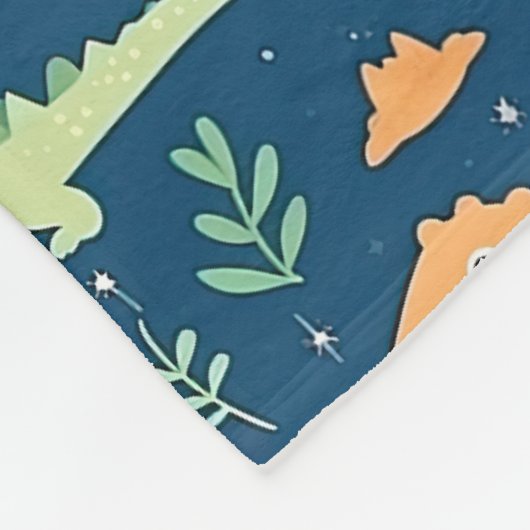 Baby Dinosaur Fleece Deken (Hoek)