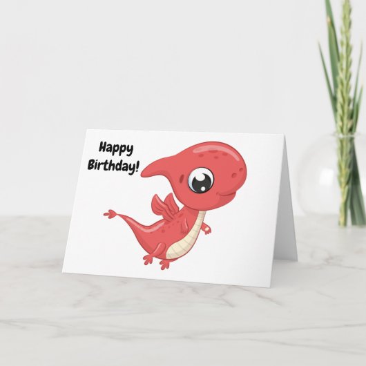 Baby Dinosaur Gefeliciteerd! Blank Kaart (Voorkant)
