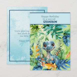 Baby Dinosaur Gefeliciteerd Verjaardag Specifieke  Kaart