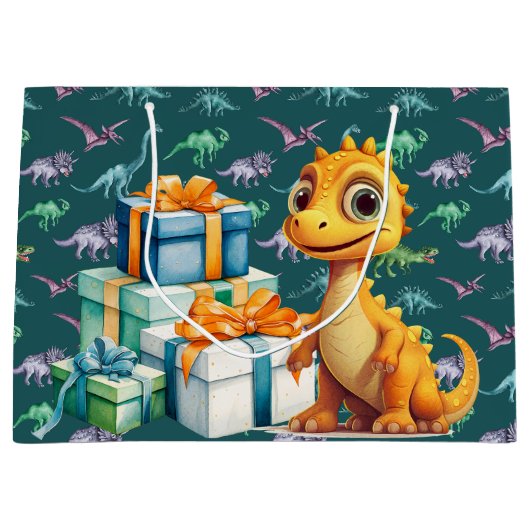 Baby Dinosaur Groot Cadeauzakje (Voorkant)