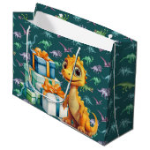 Baby Dinosaur Groot Cadeauzakje (Voorkant Gekanteld)