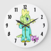 Baby Dinosaur Grote Klok (Voorkant)