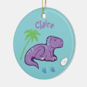 Baby Dinosaur Iguanodon Keramisch Ornament (Links)