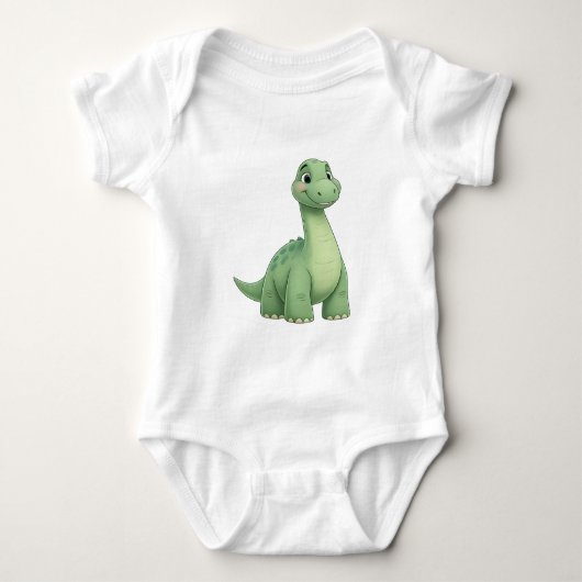 Baby Dinosaur Jersey Bodysuit - Comfort and Style  (Voorkant)