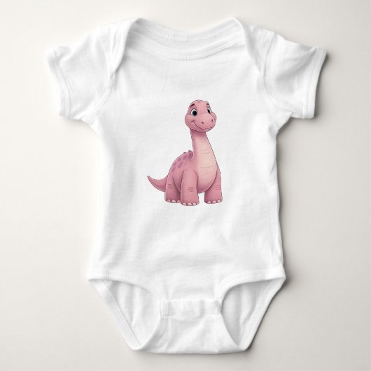 Baby Dinosaur Jersey Bodysuit - Comfort and Style  (Voorkant)