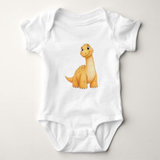 Baby Dinosaur Jersey Bodysuit - Comfort and Style  (Voorkant)