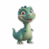 Baby Dinosaur Karakter voor Kinderen Sticker (Voorkant)