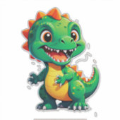 Baby Dinosaur Karakter voor Kinderen Sticker (Voorkant)