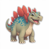 Baby Dinosaur Karakter voor Kinderen Sticker (Voorkant)