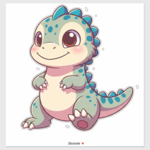 Baby Dinosaur Karakter voor Kinderen Sticker