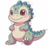 Baby Dinosaur Karakter voor Kinderen Sticker (Voorkant)